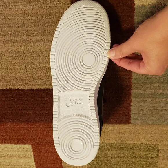 NEW Nike Court Vision Mid CD5466 008 Men's Black/White Size 8 - Picture 3 of 7